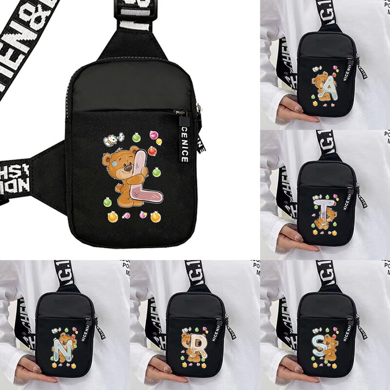 2024 New Breast Chest Bags for Men and Women Multi Functional Crossbody Bag Outdoor Sports Chest Backpack Bear Letter Series