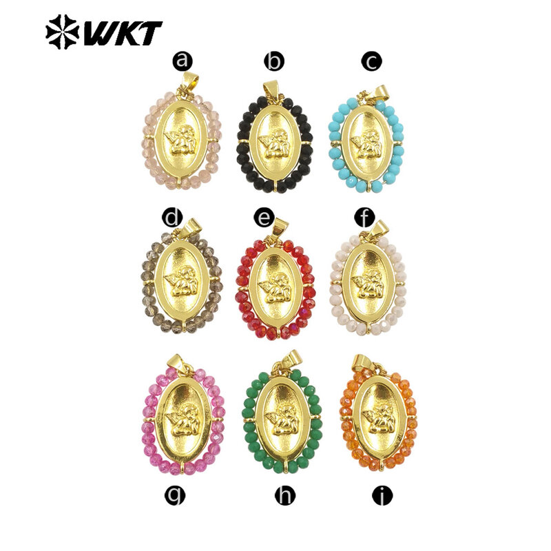 WT-MN994 WKT 2024 w stylu Vintage naturalny kryształowy łańcuch urodzinowy nowy Design biżuteria popularna wysokiej jakości naszyjnik dama