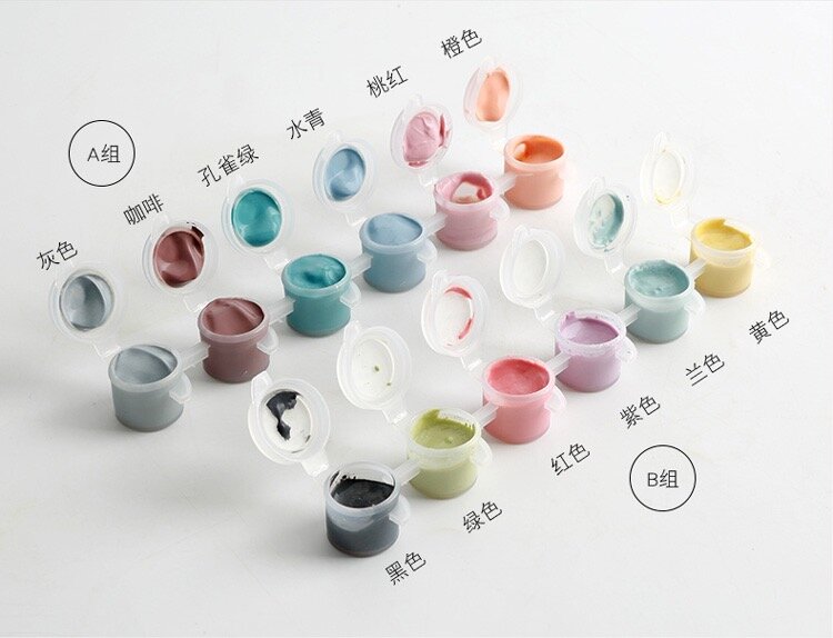 Unterglasur Pigment Farben Set mit pinsel, bereit zu verwenden, Nicht-toxischen, perfekte für bildung, studenten