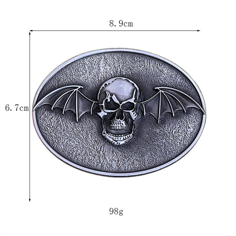 Bat Skeleton punk belt buckle