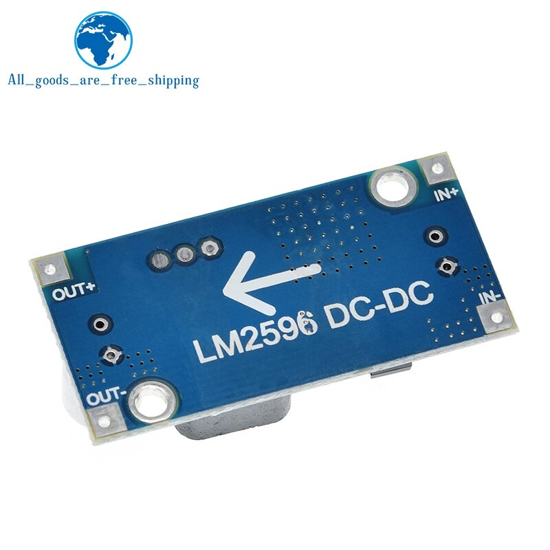 TZT LM2596 modul Step Down LM2596, konverter DC ke DC Buck dapat disesuaikan, modul catu daya konversi Regulator tegangan LM2596