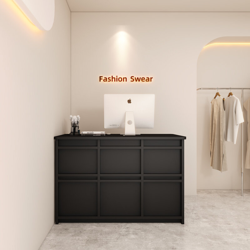 Meja kasir Modern kesederhanaan penerimaan baju kasir toko informasi penerimaan Beautysalon Meubilair furnitur Nordic