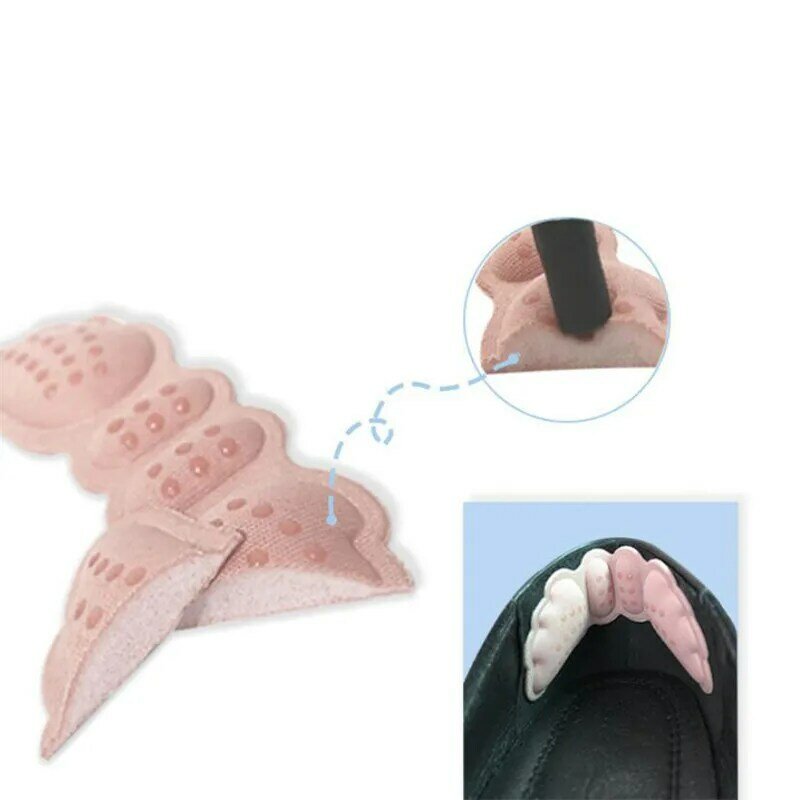 2PCS Heel Pads for Women Shoes Inserts Feet Heel Pain Relief Reduce Shoe Size Filler Cushion Padding for High Heels Lining