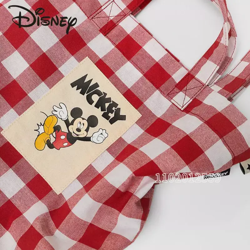 Disney-bolsa mickey para menina, bonito saco dos desenhos animados, grande capacidade, bolsa de ombro, alta qualidade, marca de luxo, moda, nova