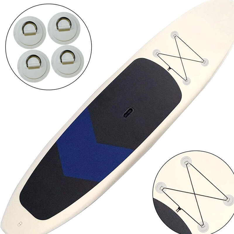 Parche de PVC para tabla de surf, anillo en D de acero inoxidable, aparejo de cubierta, hebilla de anillo de cuerda, accesorios inflables para kayak, 1 unidad