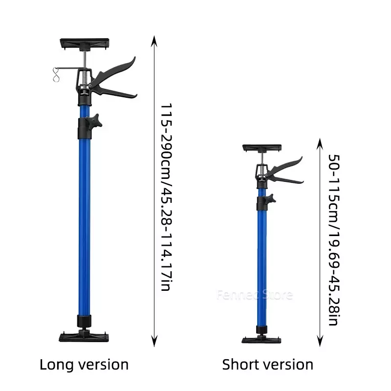 Woodworking Telescopic Support Rod Hsnging Hanging Cabinet115-290cm Wooden Ceiling Door Frame Raise Lifter Labor-Saving Arm Jack