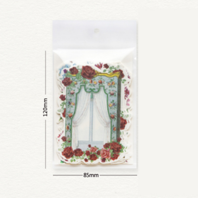 Mr.paper-花のあるヴィンテージの紙のガラス,創造的なレジャー活動のための6つの異なるスタイル,部屋の装飾,文房具,ピース/パック