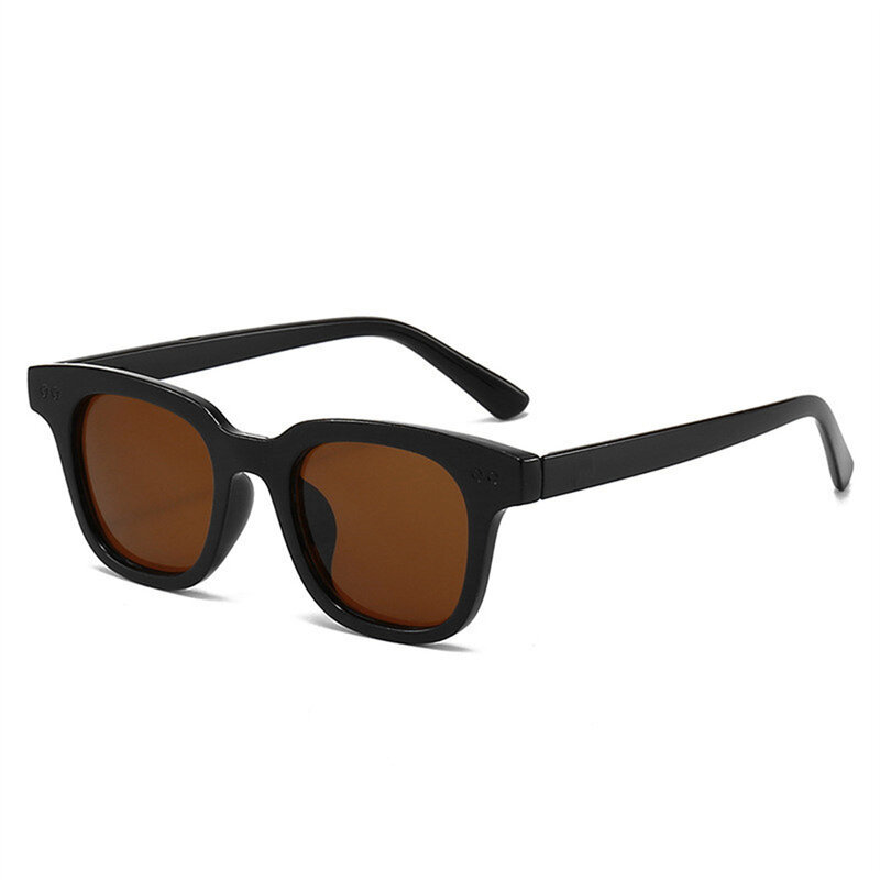 2024 Nieuwe Vintage Vierkante Zonnebril Mannen Vrouwen Oversized Zonnebril Retro Zwart Luxe Tinten Uv400 Voor Reizen Rijden