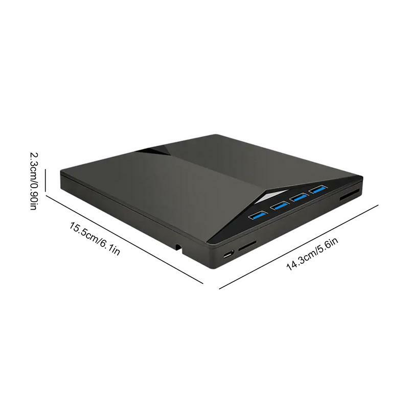 Внешний накопитель для ноутбука, USB-накопитель, считыватель данных, записывающее устройство, внешний картридер USB 3.0 Type-C, диск для ПК, USB, оптический