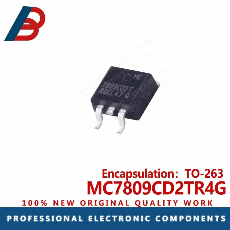 Regulador Linear Chip IC, MC7809CD2TR4G, Pacote TO-263, 5pcs
