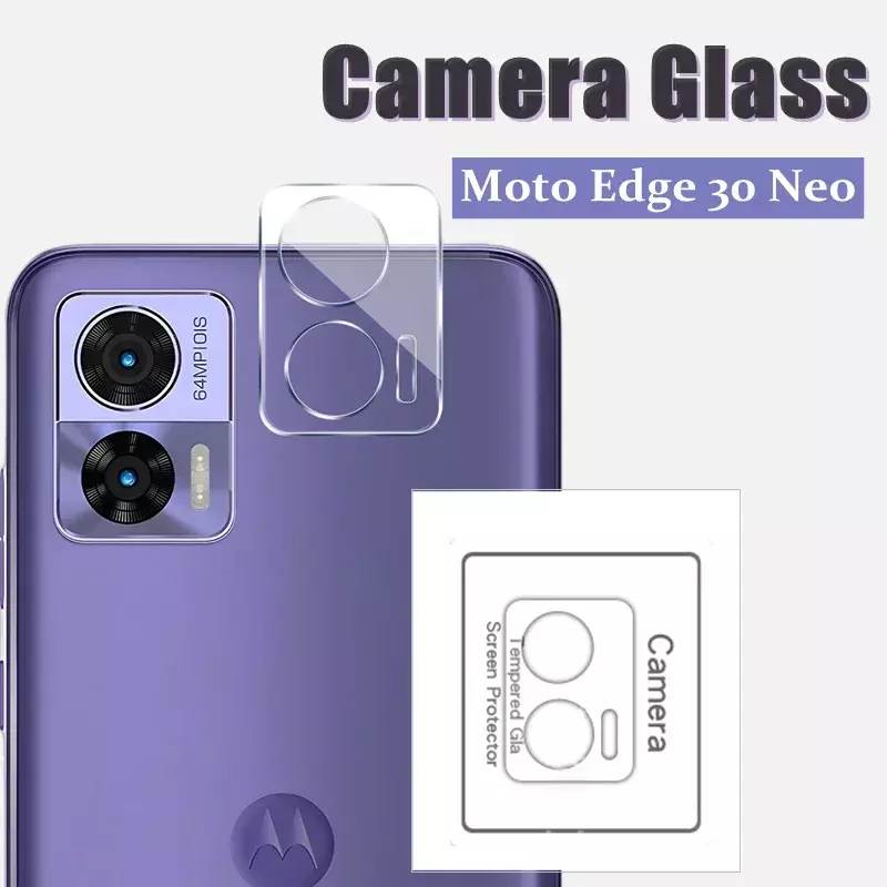 Lensa kamera kaca Tempered untuk Motorola Moto Edge 30 Neo pelindung layar belakang Film Edge 30Neo penutup penuh bening kaca kamera