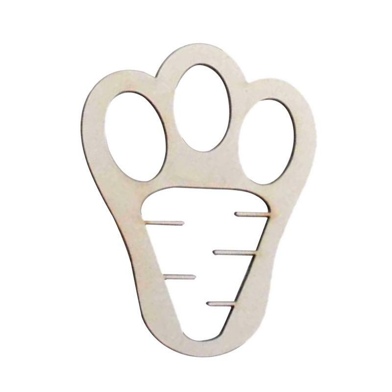 Paashaas Voetafdruk Stencil Hout Konijntje Sjablonen Voor Paasdecoraties Herbruikbare Creatieve Diy Footprint Bunny