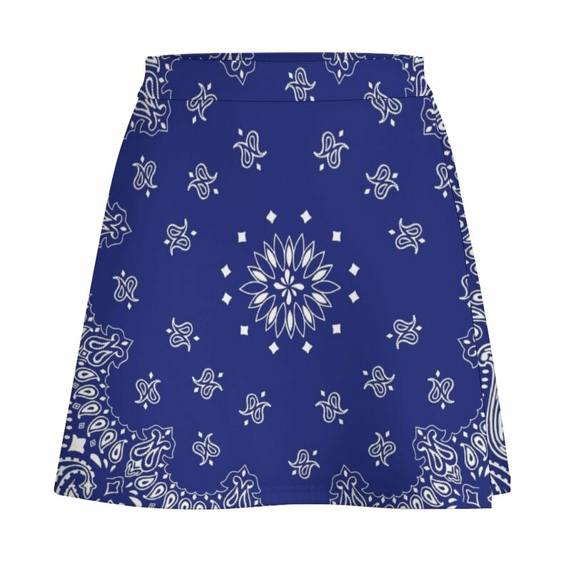 Mini-saia bandana azul feminina, vestido de verão feminino, uniforme escolar feminino, curto, Roupa, 2023