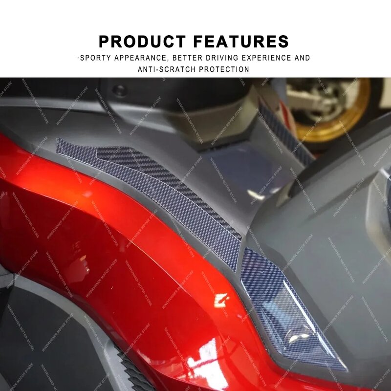 Für Honda Forza 2021 2015-2018 Motorrad 3D Gel Harz Aufkleber Seiten Trittbrett Schutz Aufkleber