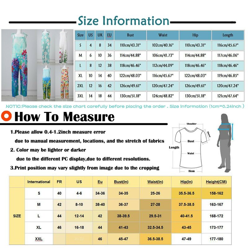 Women Jumpsuits Summer Overalls Multicolor Style Vintage Square Neck Sleeveless Casual Jumpsuit with Pockets Girls Streetwear