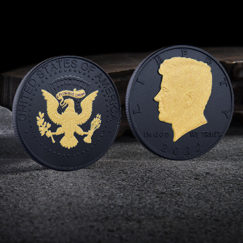 Ons 35e President Decoratief Embleem 2022 Kennedy Hoofd Herdenkingsmunt Metaal Galvaniseren Ambachtelijke Sieraden Gouden Munt
