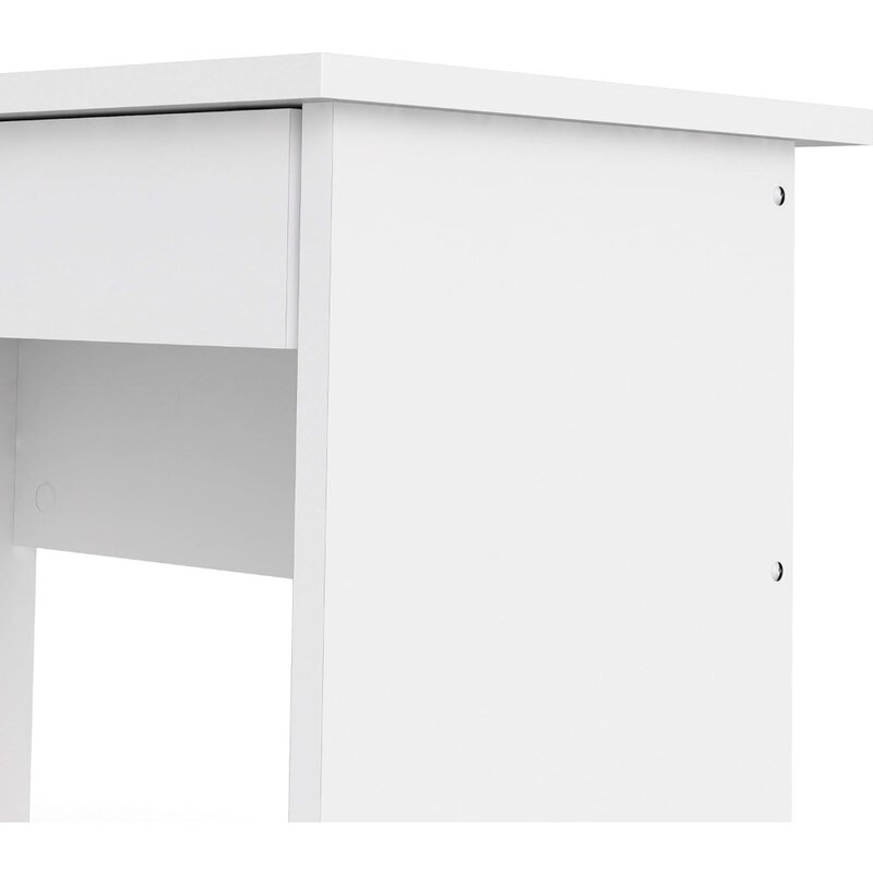 Mesa branca com 5 gavetas, branca