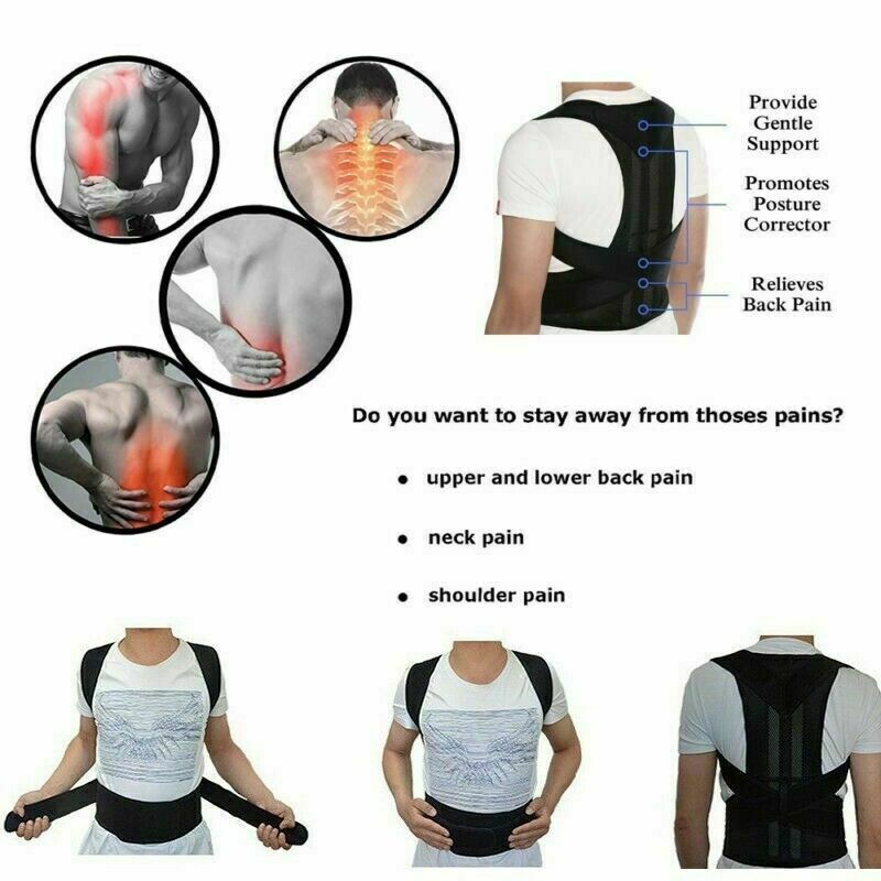 2023 Novo melhor corrector de postura traseira ombro suporte cinto superior e inferior das costas alívio da dor melhorar a coluna vertebral clavícula cinta postura colete