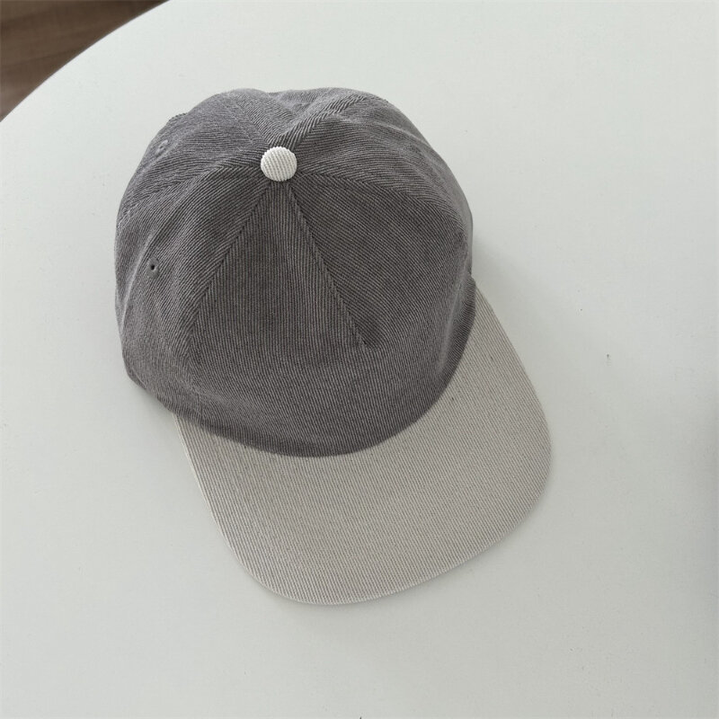 Осенне-зимняя новая однотонная Вельветовая винтажная плоская кепка с сочетанием цветов, бейсболка для мужчин и женщин