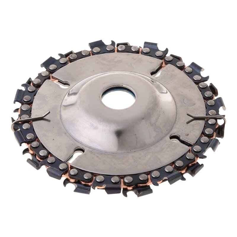 1PC Multifunctional Cutting   Steel Grinder Chain Disc Woodworking Circular Chain   for Carpentry