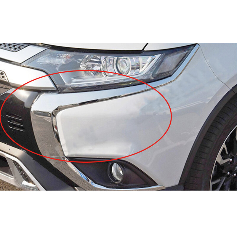 Car Front Left Center Chrome Bumper Cover Molding Trim 6407A145 Fit for Mitsubishi Outlander 2019 2018 2017 2016