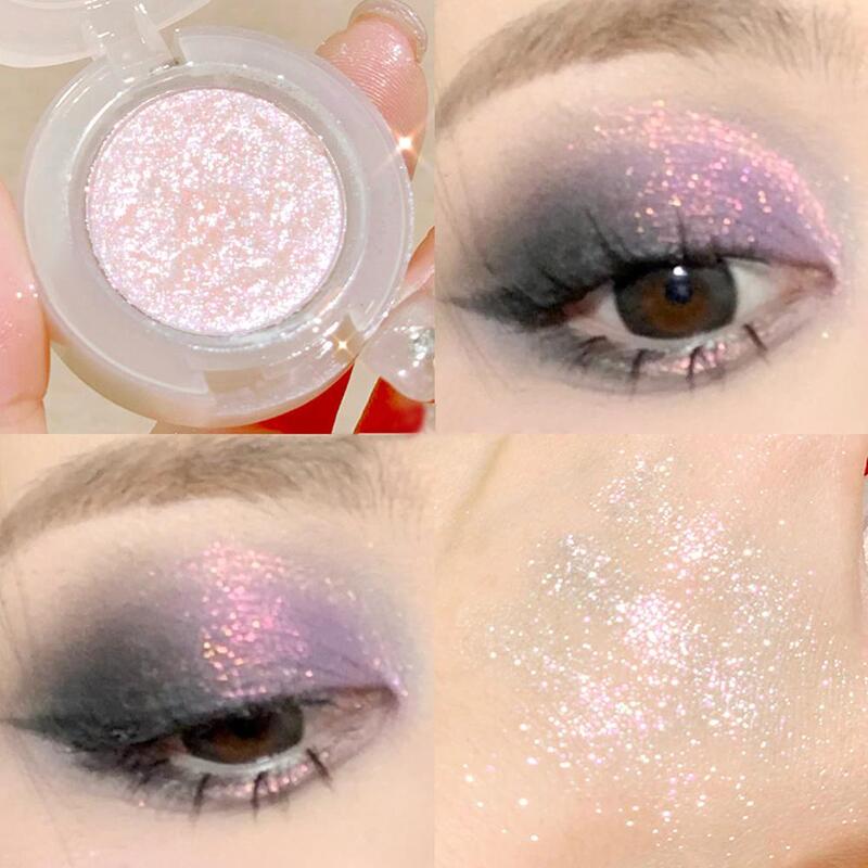 Sombra Glitter Monocromática, Highlighter Perolado, Maquiagem Brilhante Sombra, Diamond Eye Powder, Cosméticos Brilhantes, R8B8