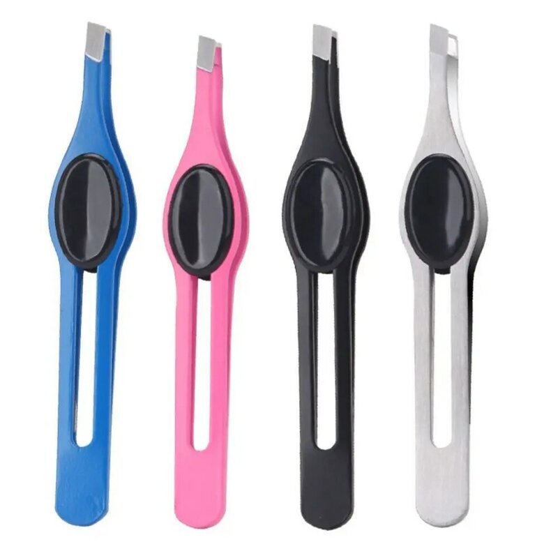 Colorful New Arrival Professional Stainless Steel Tweezer Eyebrow Face Nose Hair Clip Remover Tool Banana Clip