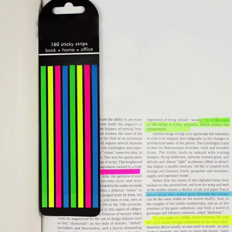 Guias índice colorido prático translúcido marcadores página longa guias índice pegajoso