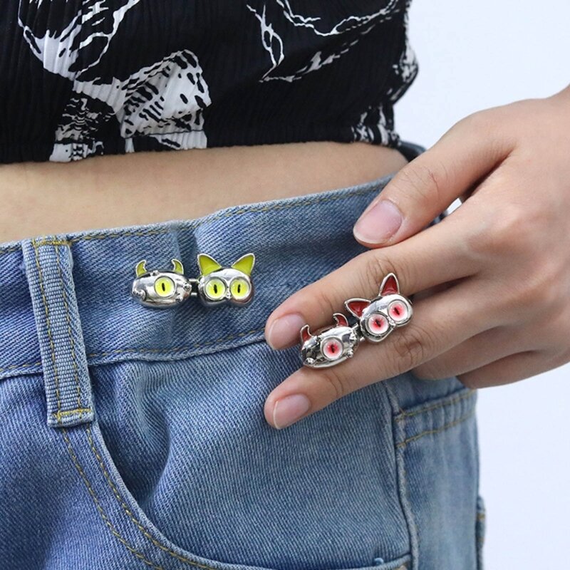 Adjustable Monsters Waist Button No Sewing for Loose Jeans Easy to Put on Waist Wholesale