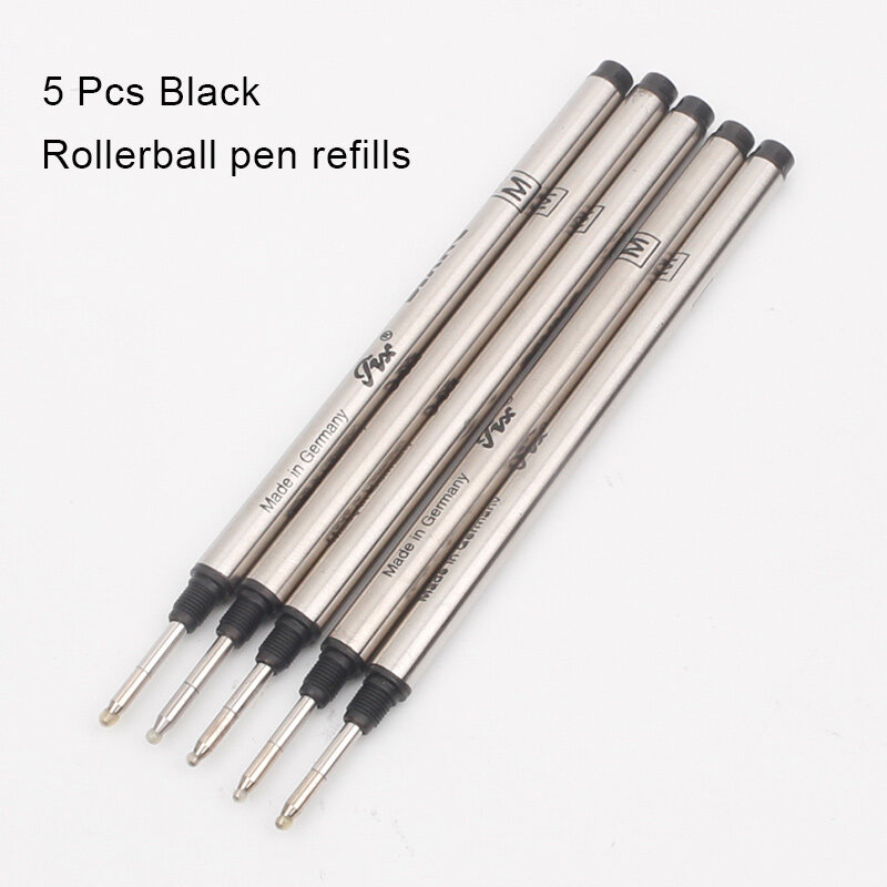 10 peças por lote mb parafusos rollerball recarga para mb caneta recargas de tinta recargas haste gel tinta 07mm ponto