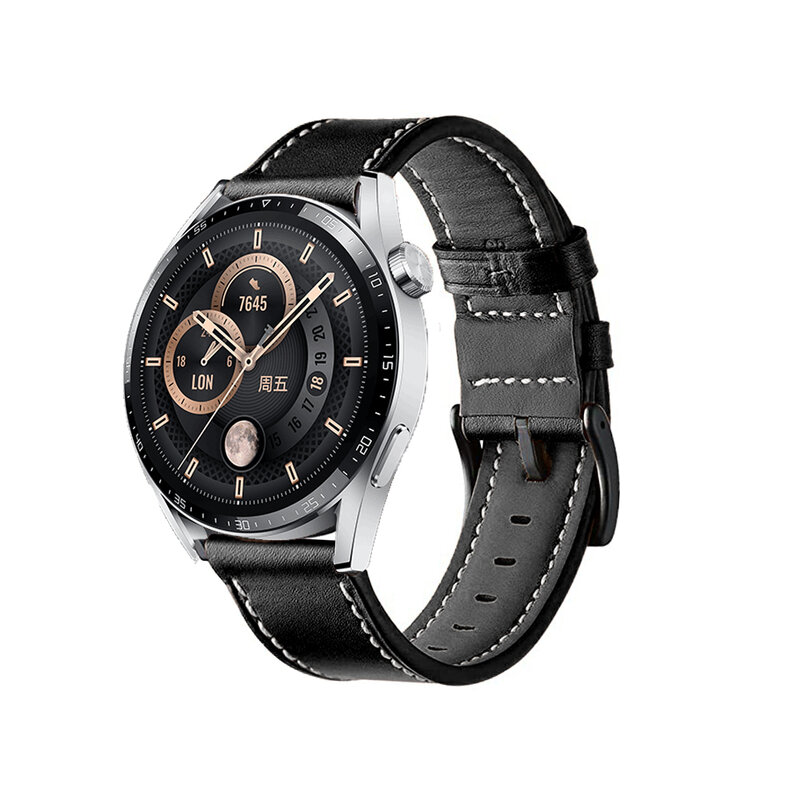 Ремешок кожаный для Samsung Galaxy Watch 3 41 45 мм, браслет для наручных часов Galaxy Watch 42 46 мм Active 2 S3 Frontier, 22 20 мм
