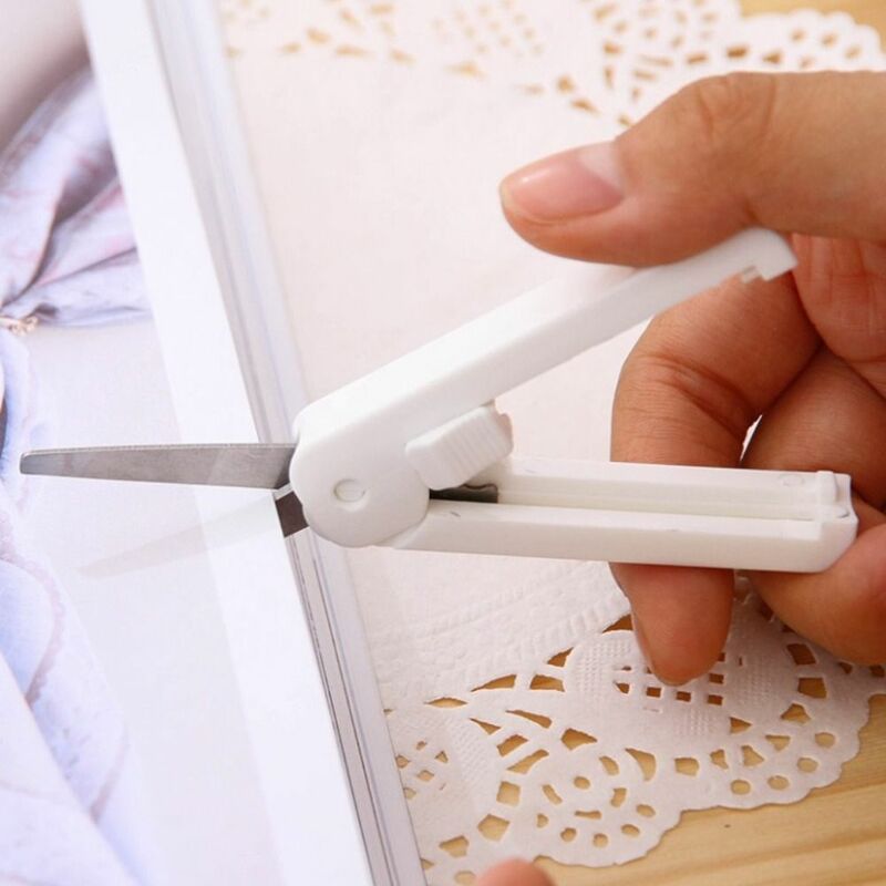 Creative DIY Paper-Cutting School Student Safe Folding Scissor Handcraft Scissor Handwork Art Tools Mini Fodable Scissor