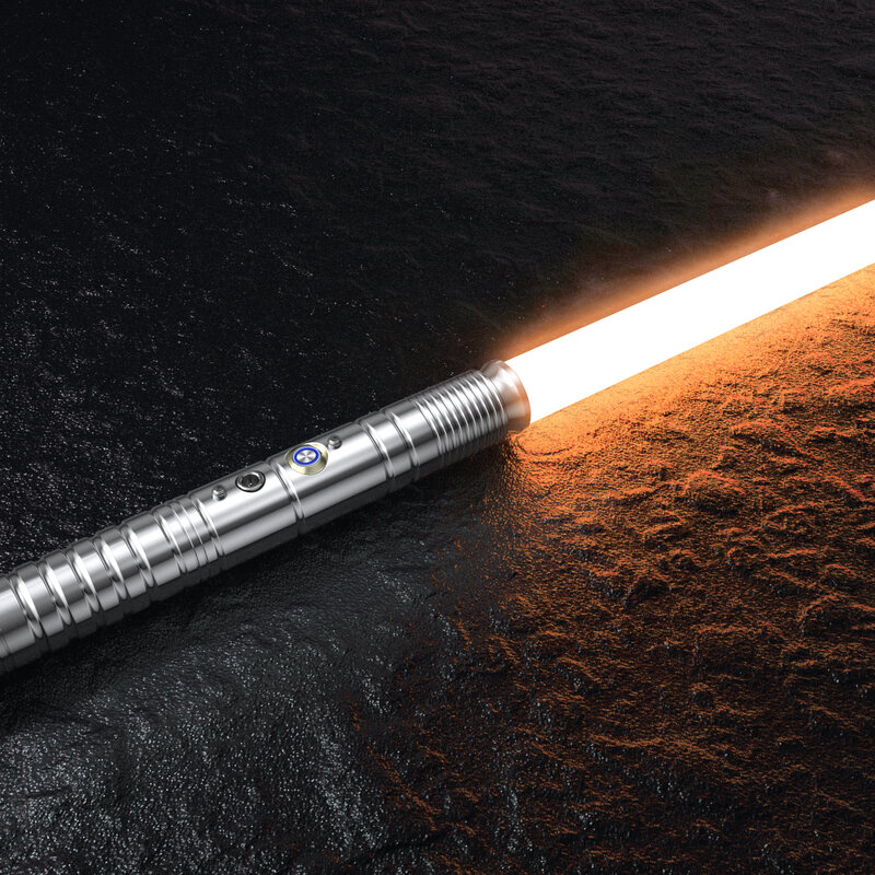 WANARICO 1/2 sztuk RGB miecz świetlny 7-kolor zmienny z uderzenia efekt dźwiękowy FX pojedynek miecz świetlny metalowy uchwyt LED USB ładowania