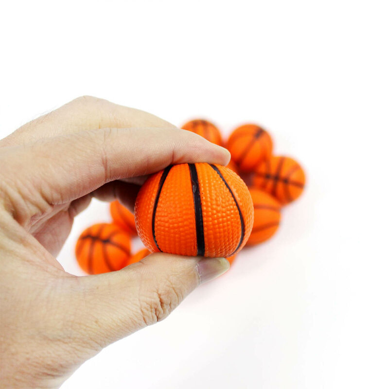12 sztuk dzieci piłki stresowe Mini pianka PU miękka elastyczna koszykówka dekompresyjne zabawki Vent ciśnienie anty piłki stresowe 4cm