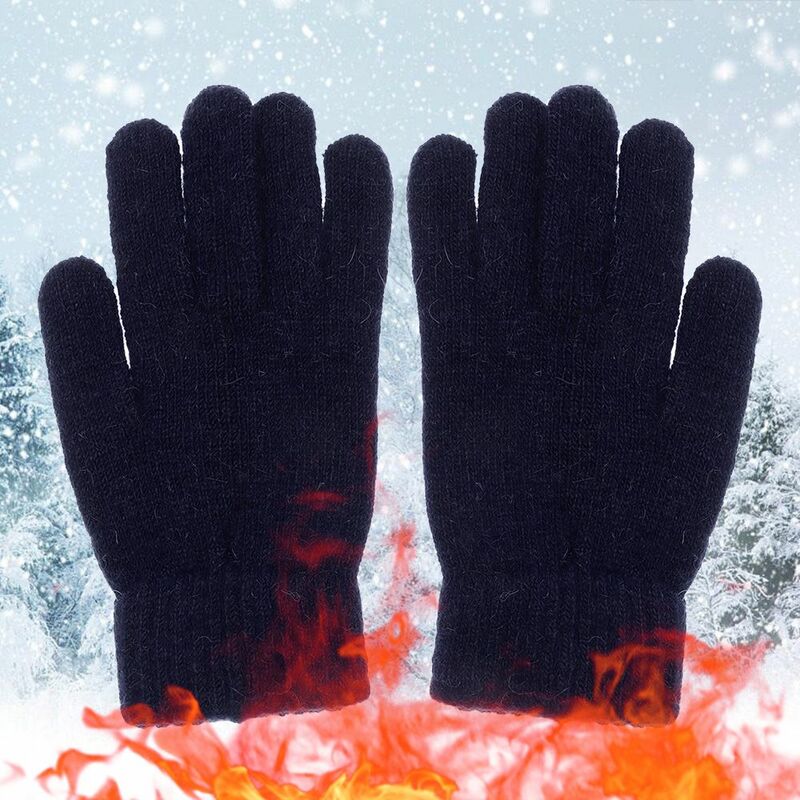 Guanti da donna in Cashmere da esterno guanti invernali caldi e spessi con dita intere