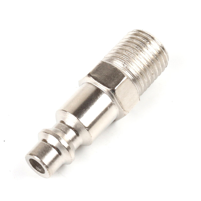 Parts Quick Adapters Grinders Quick Adapters Male Thread Plug Adapter 215psi Air Hose Fittings Iron Chrome Plated