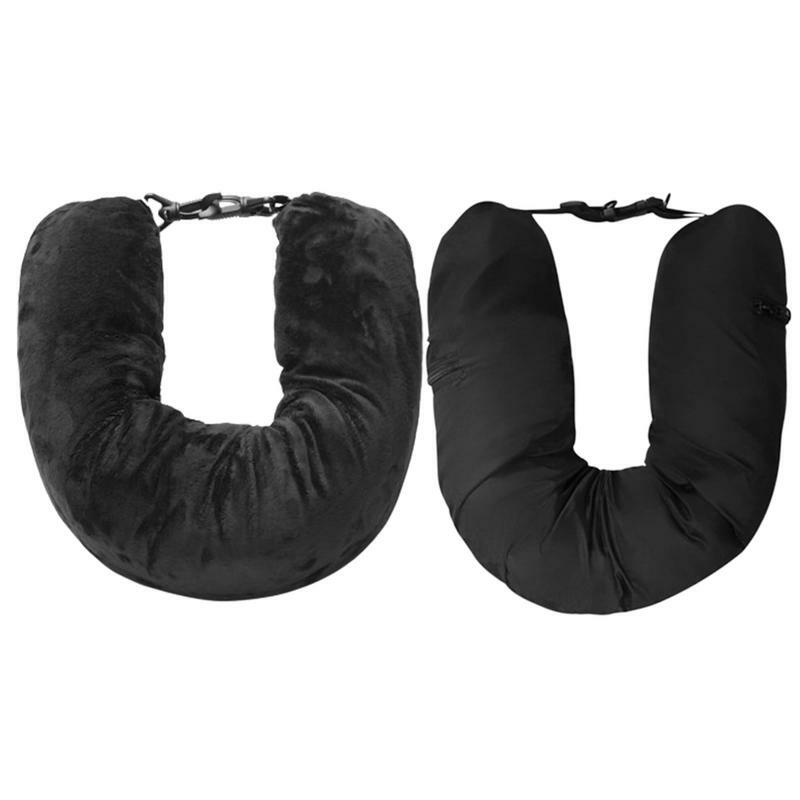 Travel Neck Pillow That You Stuff With Clothes Portable Outdoor Travel Storage Bag Pillow Car Headrest Household U-shaped Pillow