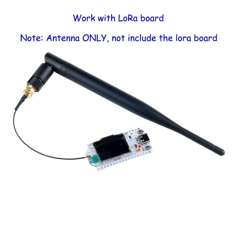 4 buah antena 868MHz / 915MHz 5DBi SMA Pria dengan kabel ekstensi IPEX antena LoRa multi-arah untuk LoraWAN Meshtastic
