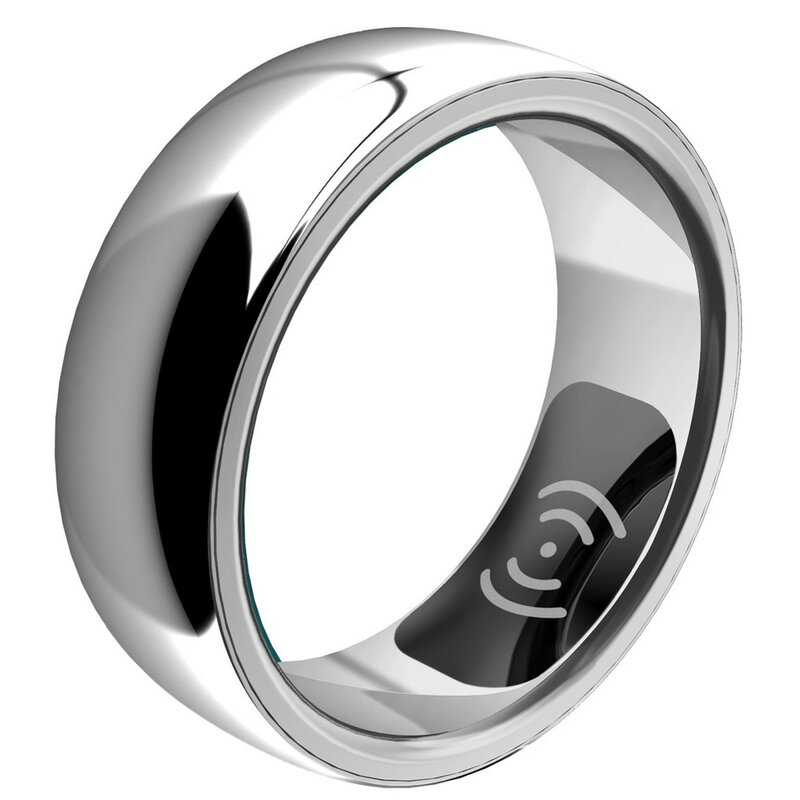 Pulsera de anillo inteligente de aleación de titanio, pulsera impermeable con control del ritmo cardíaco, oxígeno en sangre, sueño, deporte, rastreador de salud, joyería para los dedos