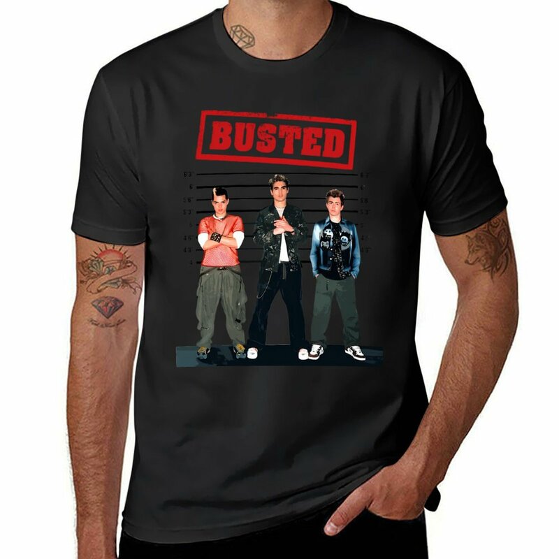 Wollte Busted Band T-Shirt Kawaii Kleidung für einen Jungen schnell trocknende Sport fans Herren Grafik T-Shirts lustig