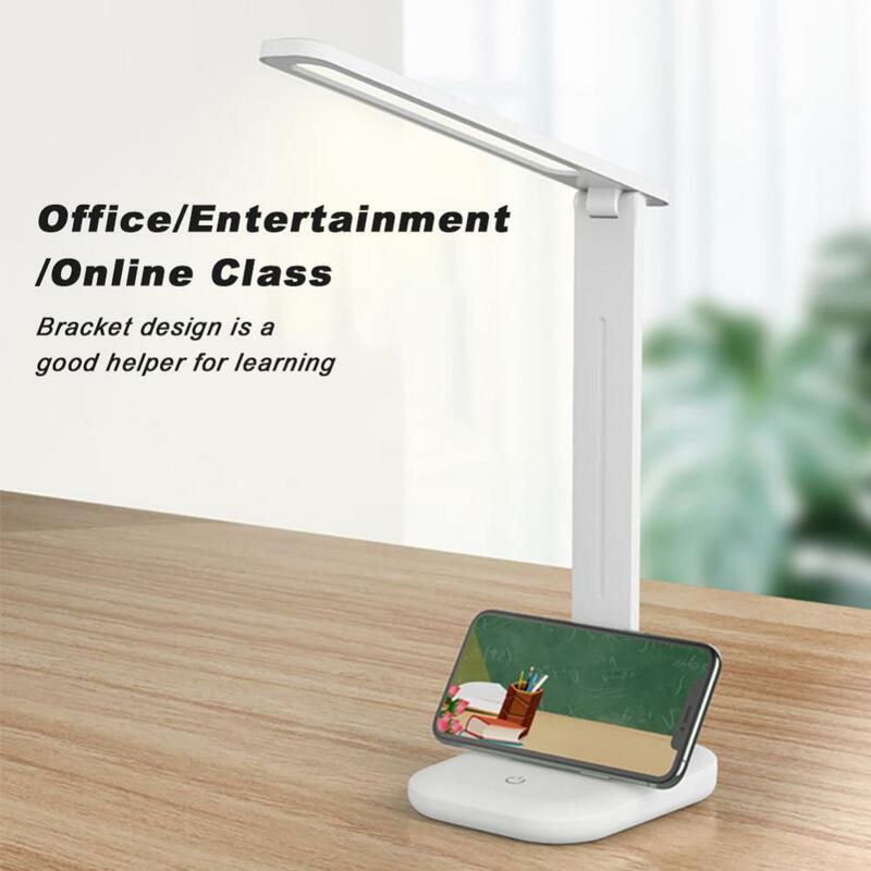 Foldable LED Desk Lamp Rechargeable Table Lamp Touch Dimming Night Light White Light Bedside Lamp Eye Protection Reading Lamp