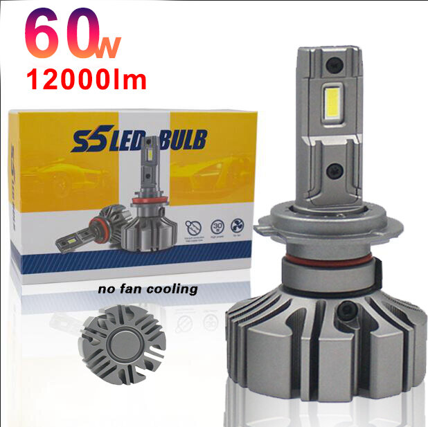 S5 60W 6000LM H7 H11 9005 9006 LED Bulb Light Lamp H4 H7 H8 H11 9005 9006 9012 Car Led Headlight Kits Fog Light for Bmw for Kia