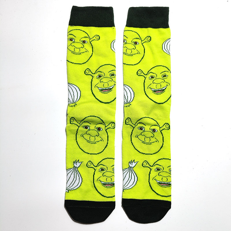 Calcetines de algodón con dibujos animados para hombre, medias divertidas, largas, a la moda, 47 estilos