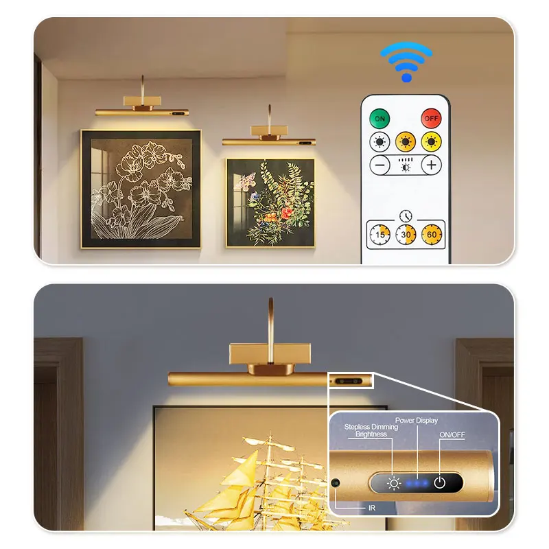 Lampe de rangement LED pliante avec télécommande, lumière moderne aste, lumière murale, décoration de chambre, appareil ménager, escales, mode