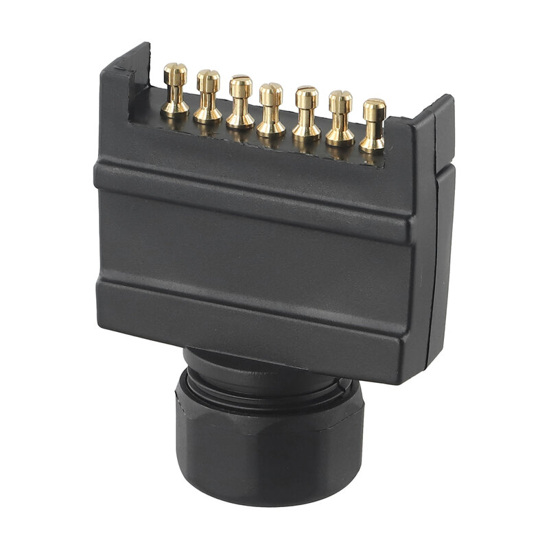 For Trucks 7 Pin Connector Brake Lights For Indicators Australian Standard Black Boat Quick Fit 2.95*2.44*0.75\"