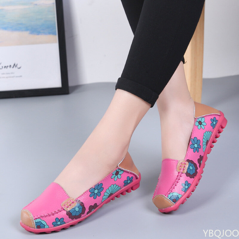 ผู้หญิงรองเท้าสบายๆ2022แฟชั่นพิมพ์รองเท้าแบนผู้หญิงรองเท้าสบายๆผู้หญิง Plus ขนาด Slip-On รองเท้า Zapatos para Mujer