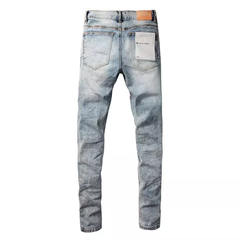 Moda jeans di marca viola di alta qualità moda riparazione di alta qualità Low Raise Skinny Denim US 28-40 pantaloni taglia
