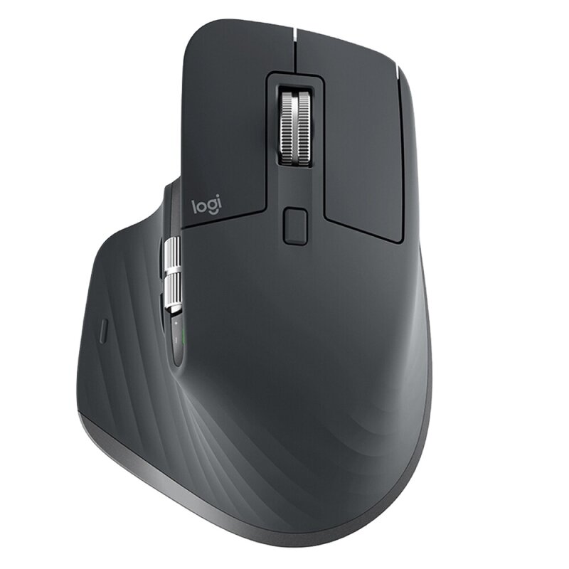 Mouse sem fio MX Master 3 Mouse para jogos de escritório, 7-botões, 2 rodas de rolagem, receptor 2.4G para laptop e PC, novo