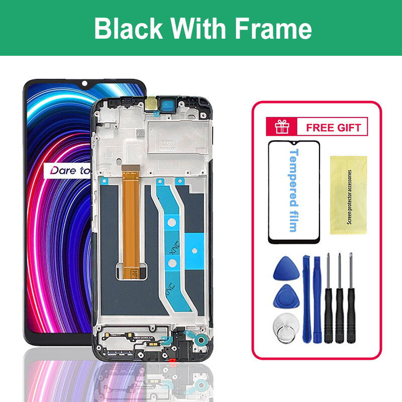 Original 6.5'' Display for Oppo Realme C25Y LCD touch screen digitizer assembly for Realme C25Y RMX3265 RMX3268 RMX3269 Display