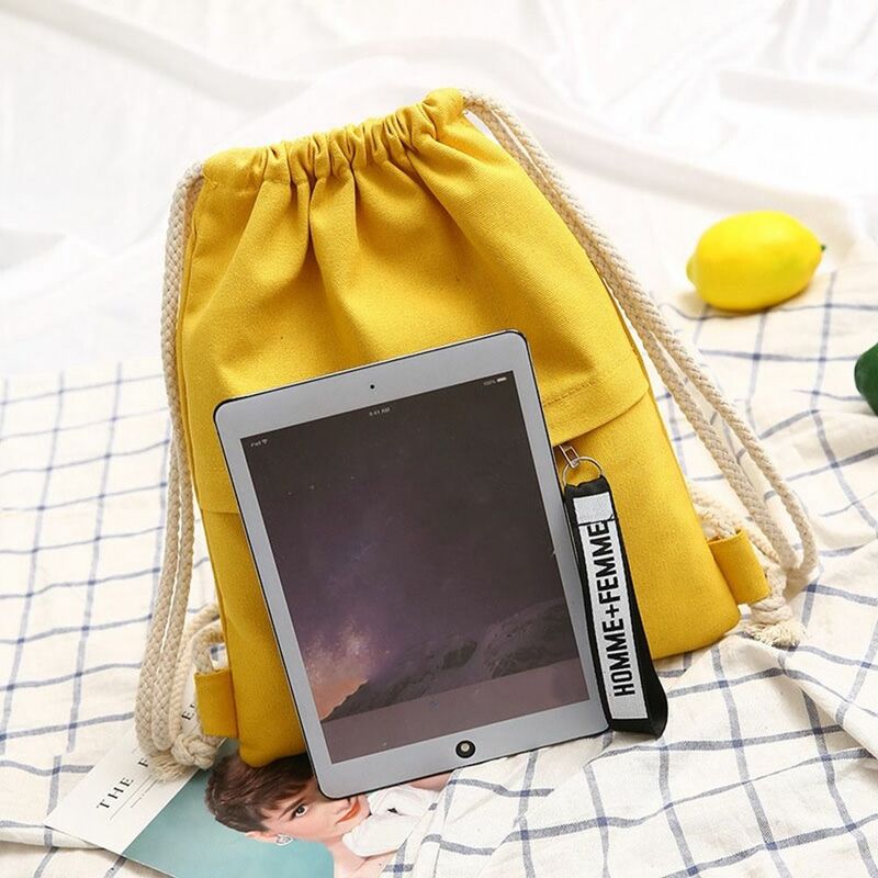 Borsa da viaggio borsa sportiva portatile borsa a tracolla zaino da campeggio zaino da esterno tasca con coulisse borsa con coulisse in tela